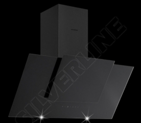 Silverline Pandora Eco PAW 853 S Wandhaube, 80 cm Schwarz-Schwarzglas