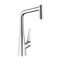 hansgrohe Metris 3, Hochdruck, edelstahlfinish, 5026096