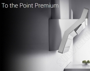 Silverline To the Point Premium TPW 892 W, 80 cm Edelstahl/Weissglas