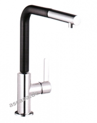 Kludi Line-S Auszugsauslauf Hochdruck schwarz/matt chrom, L80929