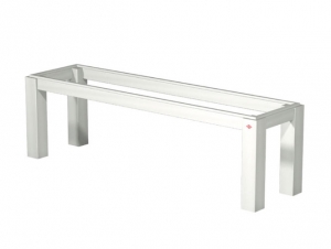 Naber Tablon Bankgestell B120, edelstahlfarbig, 3032110