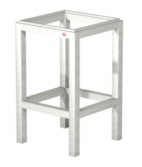 Wesco Tablon Barhockergestell BH120, edelstahlfarbig, 3032158