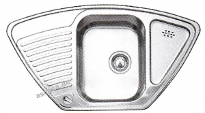 Blancotoga 9 E Edelstahl Naturfinish, Becken reversibel, 513604