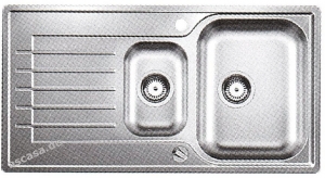 Blancozia 6 S Edelstahl Brstfinish, Becken reversibel, 514615