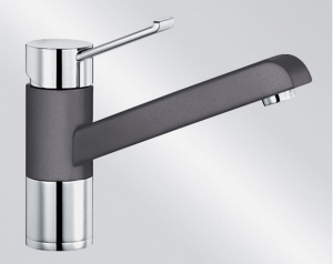 BLANCOZENOS Silgranit-Look 2-farbig, Farbe felsgrau/chrom, 518783