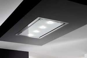 ascasa Otello 120, Edelstahl/Glas matt, 120 cm, ohne Motor, Deckenhaube, 8420. Mit 5 Jahren Garantie!