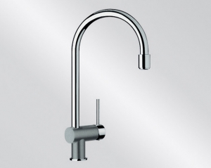 BLANCOFILO-S Silgranit-Look (zweifarbig) alumetallic/chrom, 512753