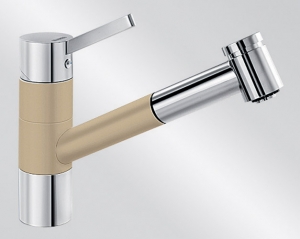 BLANCOTIVO-S Silgranit-Look, 2-farbig, Farbe champagner/chrom, 517615