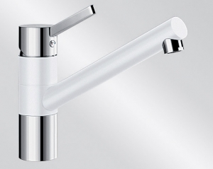 BLANCOTIVO Silgranit-Look Hochdruck, 2-farbig, Farbe silgranitweiss/chrom, 517603