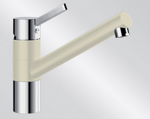 BLANCOTIVO Silgranit-Look Niederdruck, 2-farbig, Farbe jasmin/chrom, 518419