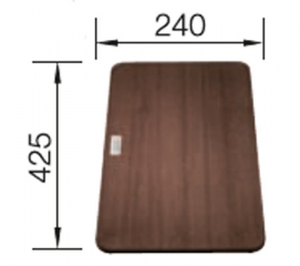 Blanco Holzschneidbrett Nubaum Compound Schneidbrett, 231703