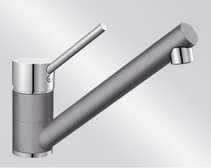 BLANCOANTAS Silgranit-Look Hochdruck, 2-farbig, Farbe alumetallic/chrom, 515338