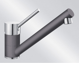 BLANCOANTAS Silgranit-Look Niederdruck, 2-farbig, Farbe felsgrau/chrom, 518797