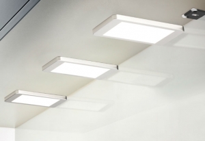 LUMICA Hull Farbwechsel LED Set mit LED Touch Schalter u. Dimmer, edelstahlfarbig