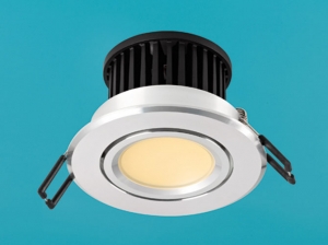 LUMICA Soffitto Decken LED, edelstahlfarbig