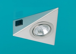 LUMICA Triplo mit Schalter, Edelstahl