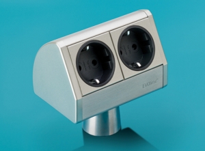 LUMICA T-Dock, edelstahlfarbig