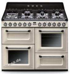 SMEG TR4110 PD1 Kochzentrum, Gaskochfeld, Creme, 110 cm, EEK: A, mit 5 Jahren Garantie!