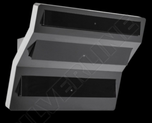 Silverline To the Point Premium TPW 892 S Wandhaube, 80 cm Edelstahl/Schwarzglas. Mit 5 Jahren Garantie!