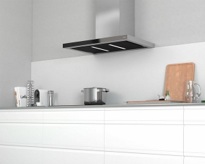 homeier Vento HWH 90 VE-S, Wandhaube schwarz, Abluft, 90 cm, 1403000, Mit 5 Jahren Garantie