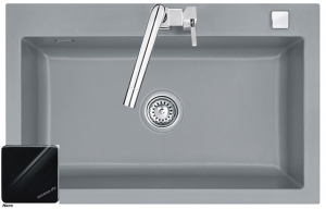 Systemceram KeraDomo MERA 80, Farbe Nero, mit 5 Jahren Garantie