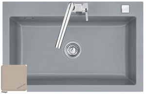 Systemceram KeraDomo MERA 80 F, Farbe Fango, mit 5 Jahren Garantie