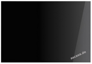 SMEG SPG110NE Glasrckwand, Schwarz Facettiert, fr Victoria Kochzentrum