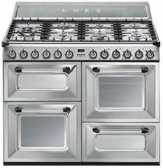 SMEG TR4110 XD Kochzentrum, Gaskochfeld, Edelstahl, 110 cm, EEK: A, mit 5 Jahren Garantie!