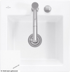 Villeroy & Boch Subway 50 S, Farbe R1 Weiss alpin, Classicline