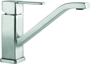 Villeroy & Boch Armatur Cosi, Edelstahl massiv poliert, Festauslauf, 926300LE