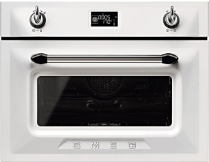 SMEG SF4920VCB1 Nostalgie Kompakt-Dampfbackofen, Weiss, EEK: A+, mit 5 Jahren Garantie!