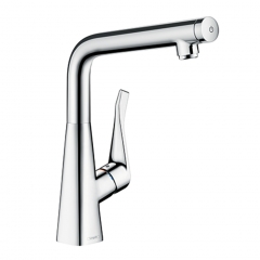 hansgrohe Metris Select, edelstahlfinish, Hochdruck, 5026036