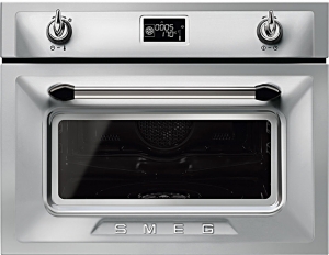 SMEG SF4920VCX1 Nostalgie Kompakt-Dampfbackofen, Edelstahl, EEK: A+, mit 5 Jahren Garantie!