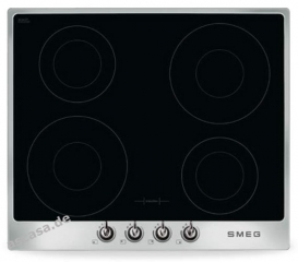 SMEG PI964 X Nostalgie Induktionskochfeld, Rahmen in Edelstahl, 60 cm, mit 5 Jahren Garantie!