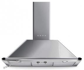 Smeg KTR90 XE Dekor-Kaminwandhaube, Edelstahl, 90 cm, Energieeffizienzklasse A, mit 5 Jahren Garantie!
