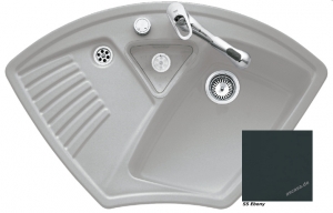 Villeroy & Boch Arena Eck, Farbe S5 Ebony, Premiumline