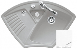Villeroy & Boch Arena Eck, Farbe KG Snow White, Premiumline