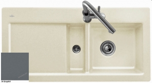 Villeroy & Boch Subway 60, Farbe i4 Graphit, Classicline, Becken rechts oder Becken links