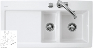 Villeroy & Boch Subway 60 XR, Farbe KW La Rose, Trendline, Becken rechts oder Becken links