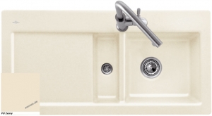 Villeroy & Boch Subway 60 flat, Farbe FU Ivory, Classicline, Becken rechts oder Becken links