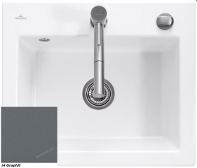 Villeroy & Boch Subway 60 S Flat, Farbe i4 Graphit, Classicline