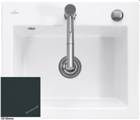 Villeroy & Boch Subway 60 S Flat, Farbe S5 Ebony, Premiumline