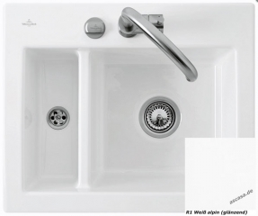 Villeroy & Boch Subway 60 XM flat, Farbe R1 Weiss alpin, Classicline