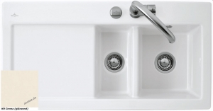 Villeroy & Boch Subway 60 XR Flat, Farbe KR Crema, Classicline, Becken rechts oder Becken links