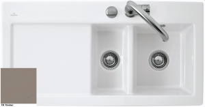 Villeroy & Boch Subway 60 XR Flat, Farbe TR Timber, Premiumline, Becken rechts oder Becken links