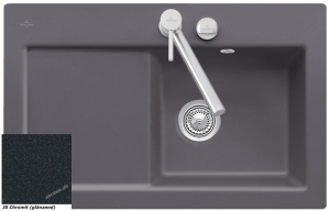 Villeroy & Boch Subway 45 flat, Farbe J0 Chromit, Premiumline, Becken rechts oder Becken links