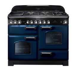 Falcon Classic Deluxe 110, Range Cooker, Gaskochfeld, 110 cm, Farbe Regal Blue, mit 5 Jahren Garantie!