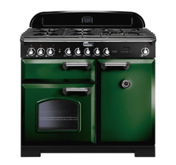 Falcon Classic Deluxe 100, Range Cooker, Gaskochfeld, 100 cm, Farbe Racing Green, mit 5 Jahren Garantie!