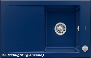 Villeroy & Boch Timeline 45 flat, Farbe 26 Midnight, Premiumline