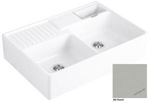 Villeroy & Boch Splstein Doppelbecken, Farbe KD Fossil, Classicline